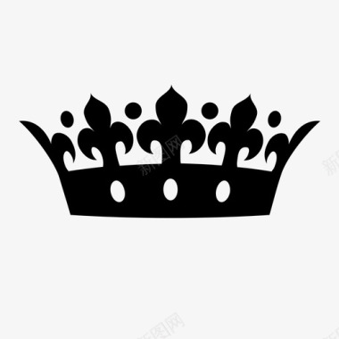 王冠王位皇室图标图标