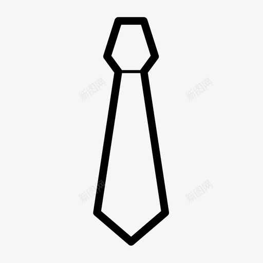 领带款式装饰品图标svg_新图网 https://ixintu.com 优雅 口音 服装 款式 装饰品 配饰 领带