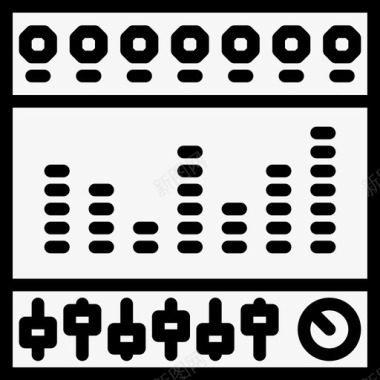 均衡器放大器音频图标图标