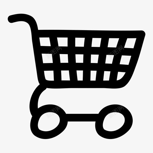 购物车产品市场图标svg_新图网 https://ixintu.com 产品 市场 手写 方便 结账 购买 购物车 轮子