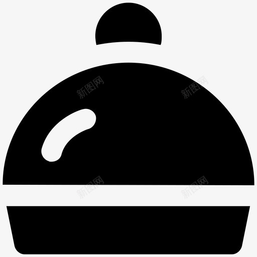 罩衫衣服头图标svg_新图网 https://ixintu.com 头 帽子 有盖食物 服务穹顶 爱和浪漫大胆的固体图标 罩衫 菜肴 衣服 餐具