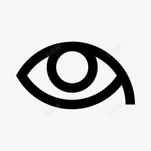 睁开眼睛显示看到图标svg_新图网 https://ixintu.com 中立用户界面 密码 揭示 显示 沉思 清醒 看 看到 看见 睁开眼睛 瞳孔