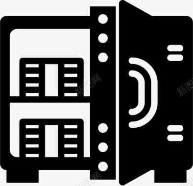 金库安全保险箱图标图标