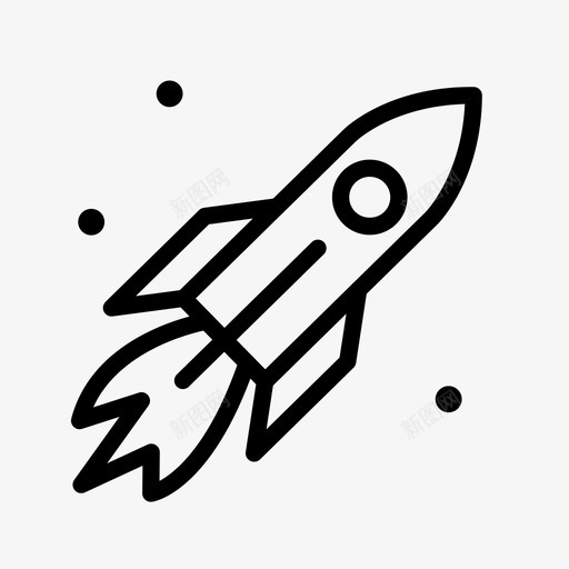 火箭蓝牙图表图标svg_新图网 https://ixintu.com 国家荣耀 图表 太空 星星 火箭 线条风格不同的图标集 蓝牙 计划 购买者