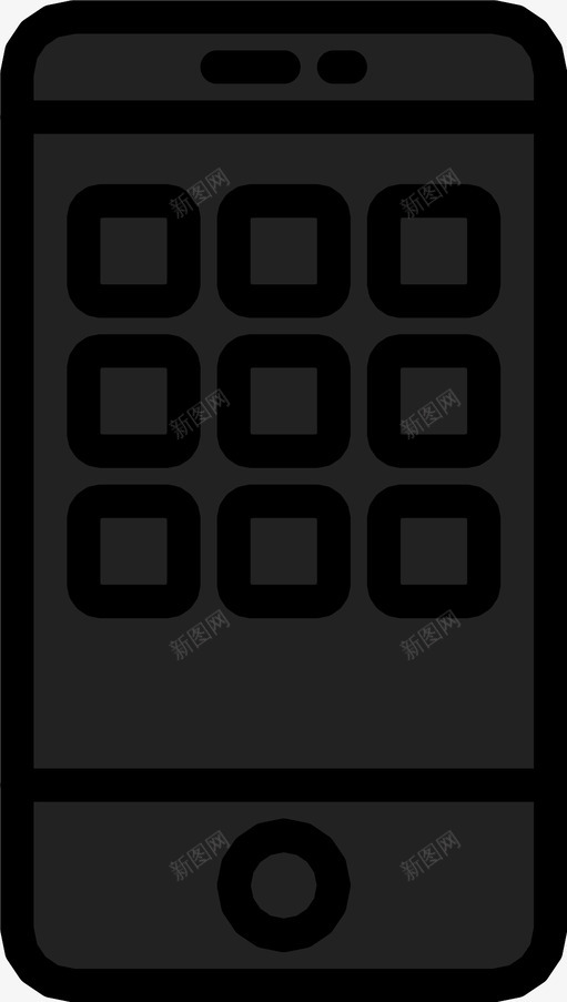 智能手机应用在线iphone图标svg_新图网 https://ixintu.com iphone 乐趣 云 信息 在线 技术 数据 智能手机应用