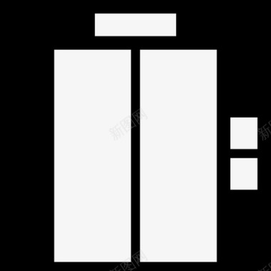 电梯旅行滑轮图标图标