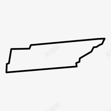 田纳西州曲折南部图标图标