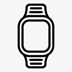 有按键的智能手表智能手表时间金属图标高清图片