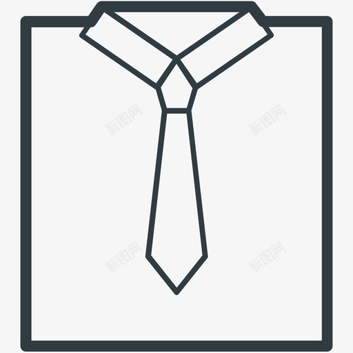 男士服装时尚和服装线图标svg_新图网 https://ixintu.com 时尚和服装矢量线图标 男士服装