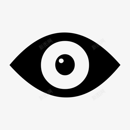 眼视补图标svg_新图网 https://ixintu.com 增 放大 派 看 眼 粘 补 视