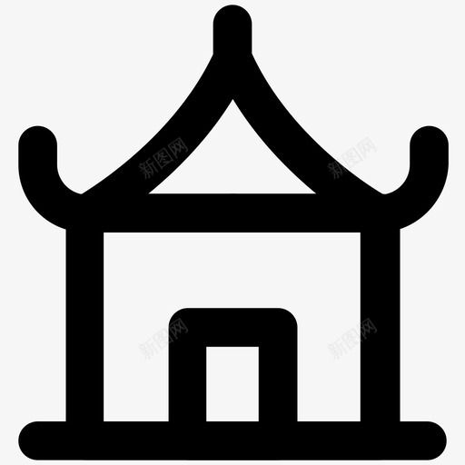 寺庙礼拜安全图标svg_新图网 https://ixintu.com 城堡小屋 天坛 安全 宗教 宗教场所 寺庙 建筑大胆线图标 弥撒 教堂 礼拜 秘工