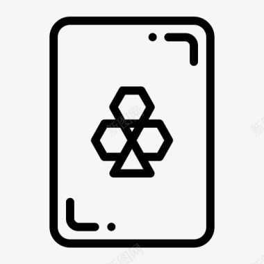 三叶草卡扑克牌游戏图标图标