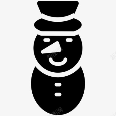 雪人圣诞酷标图标图标