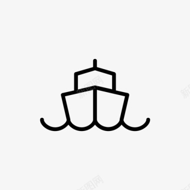 船漂浮物航海图标图标