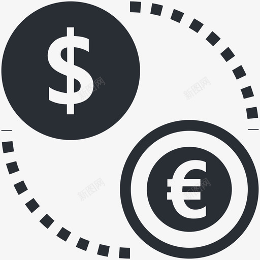 货币兑换商务和办公图标svg_新图网 https://ixintu.com 商务和办公图标 货币兑换