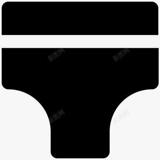 内裤衣服大胆的固体图标svg_新图网 https://ixintu.com 内裤 衣服大胆的固体图标