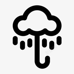 布罗利雨伞庇护所保护伞图标高清图片