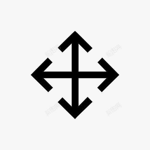 四向箭头管理大图标svg_新图网 https://ixintu.com 信息 四向箭头 增强 大 数据 管理 箭头 预测