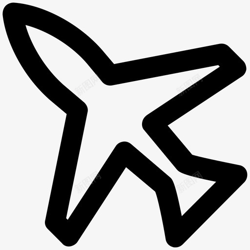 平面夏季加粗线条图标svg_新图网 https://ixintu.com 夏季加粗线条图标 平面