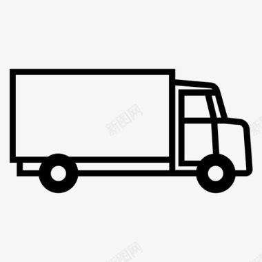 卡车运输储存图标图标