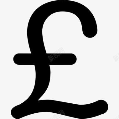 英镑符号变体商业货币图标填充图标