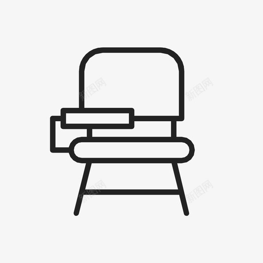 校椅教室书桌图标svg_新图网 https://ixintu.com 书桌 学习 学生 座位 教室 教育 校椅