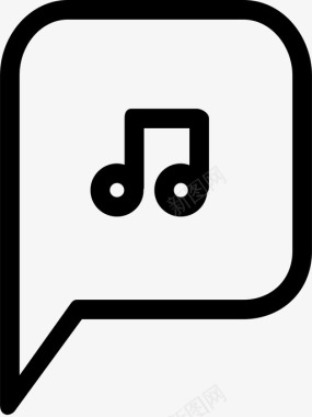 音乐信息聊天通讯图标图标