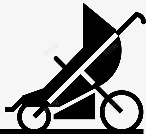 婴儿推车运动展示件图标svg_新图网 https://ixintu.com 儿童 婴儿固体 婴儿推车 安全 展示件 材料 物体 物品 运动