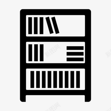 书架满家具图标图标