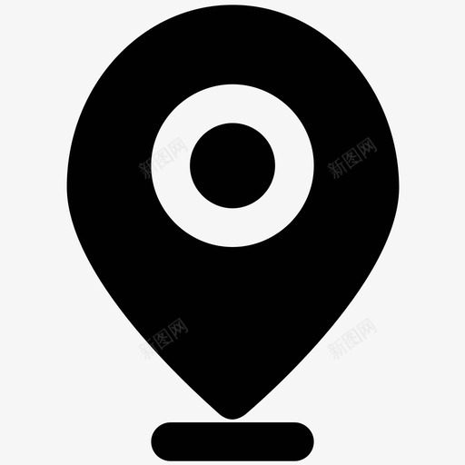 地图定位器旅行粗体图标svg_新图网 https://ixintu.com 地图定位器 旅行粗体图标