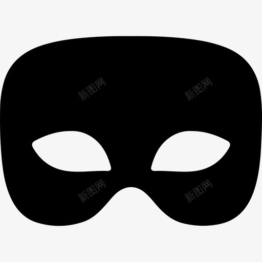 黑色男性狂欢节面具形状狂欢节面具图标svg_新图网 https://ixintu.com 形状 狂欢节面具 黑色男性狂欢节面具