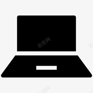 笔记本电脑电子产品固态图标图标