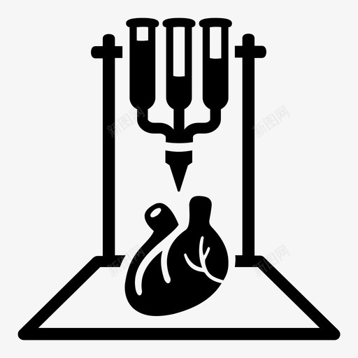 3d器官打印可打印器官医学图标svg_新图网 https://ixintu.com 3d器官打印 3d打印 先进 医学 可打印器官 心脏 生命 生物打印 神奇 移植