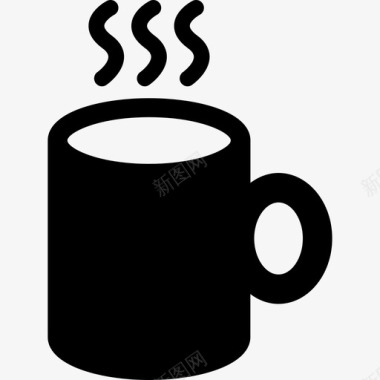 热咖啡壶食物饮料套装图标图标