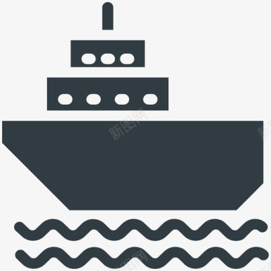 游船运输酷标图标图标
