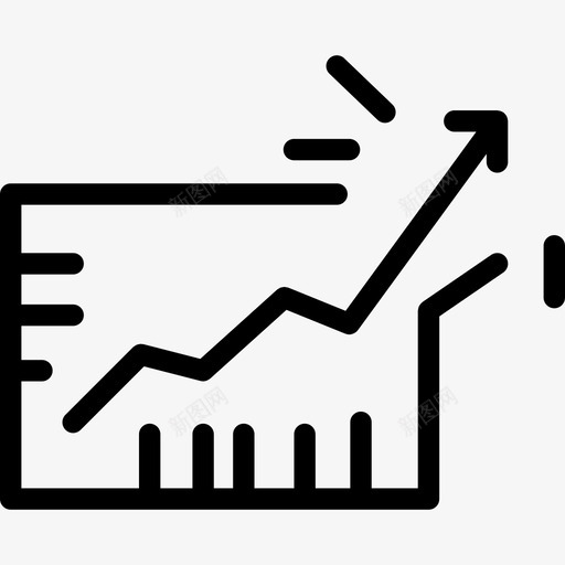 业务增长图几笔图标svg_新图网 https://ixintu.com 业务增长图 几笔