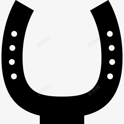马蹄形黑色有一些小孔工具和器具马3图标svg_新图网 https://ixintu.com 工具和器具 马3 马蹄形黑色有一些小孔