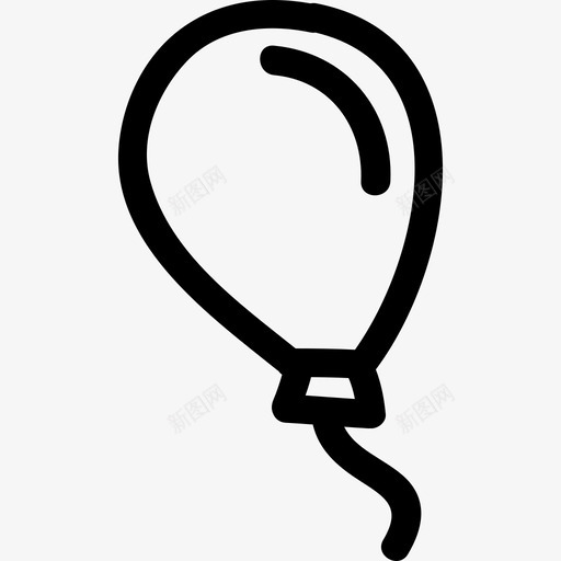 气球手绘轮廓形状手绘图标svg_新图网 https://ixintu.com 形状 手绘 气球手绘轮廓