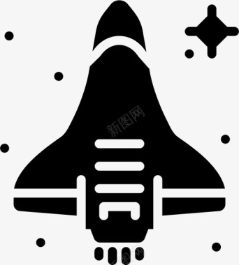 宇宙飞船太阳系火箭图标图标