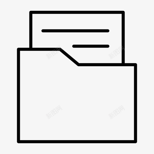 信件夹纸张马尼拉图标svg_新图网 https://ixintu.com 信件夹 夹持器 容器 文件 标准 档案 纸张 薄 马尼拉