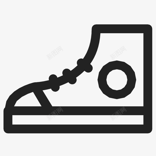 运动鞋脚鞋带图标svg_新图网 https://ixintu.com 橡胶 磨损 网球 脚 运动鞋 鞋 鞋带