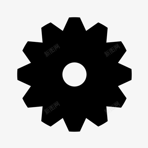 齿轮设置生产图标svg_新图网 https://ixintu.com 加工 机器 机械工程 生产 设置 设置齿轮齿轮 转动 齿轮