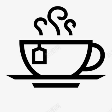 茶杯蒸汽气味图标图标