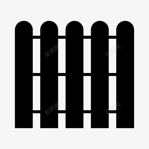围栏墙安全图标svg_新图网 https://ixintu.com 后院 围墙 围栏 墙 安全 木材 木板 栅栏 禁止 限制 限制进入