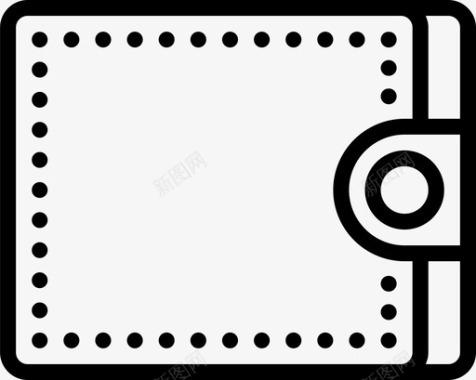 钱包符号组织者图标图标