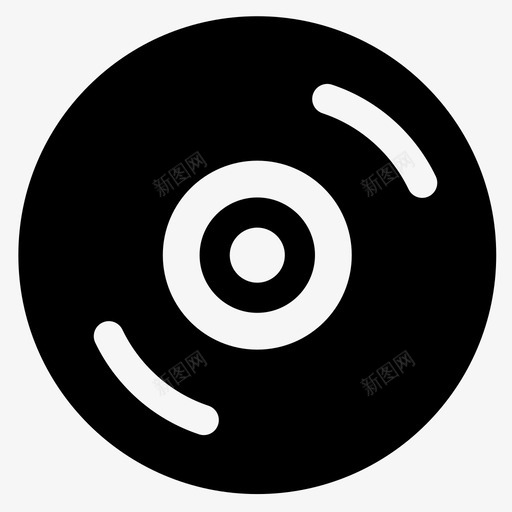 cd光盘数码图标svg_新图网 https://ixintu.com cd 光盘 存储 数码 文件 电影 音乐