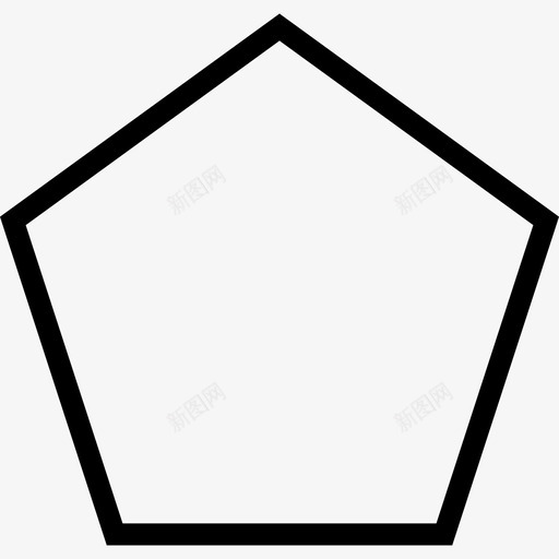 五边形轮廓形状形状图像图标svg_新图网 https://ixintu.com 五边形轮廓形状 图像 形状
