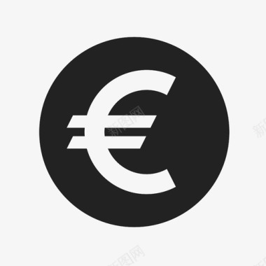 欧元付款货币图标图标