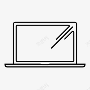 笔记本电脑屏幕pc图标图标
