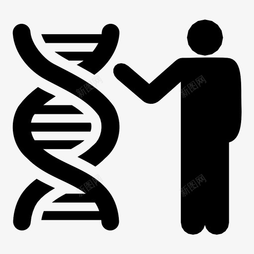 遗传学报告怪人螺旋图标svg_新图网 https://ixintu.com dna分子 dna螺旋 乐趣 人 人类 基因工程 基因组代码 怪人 螺旋 遗传学报告